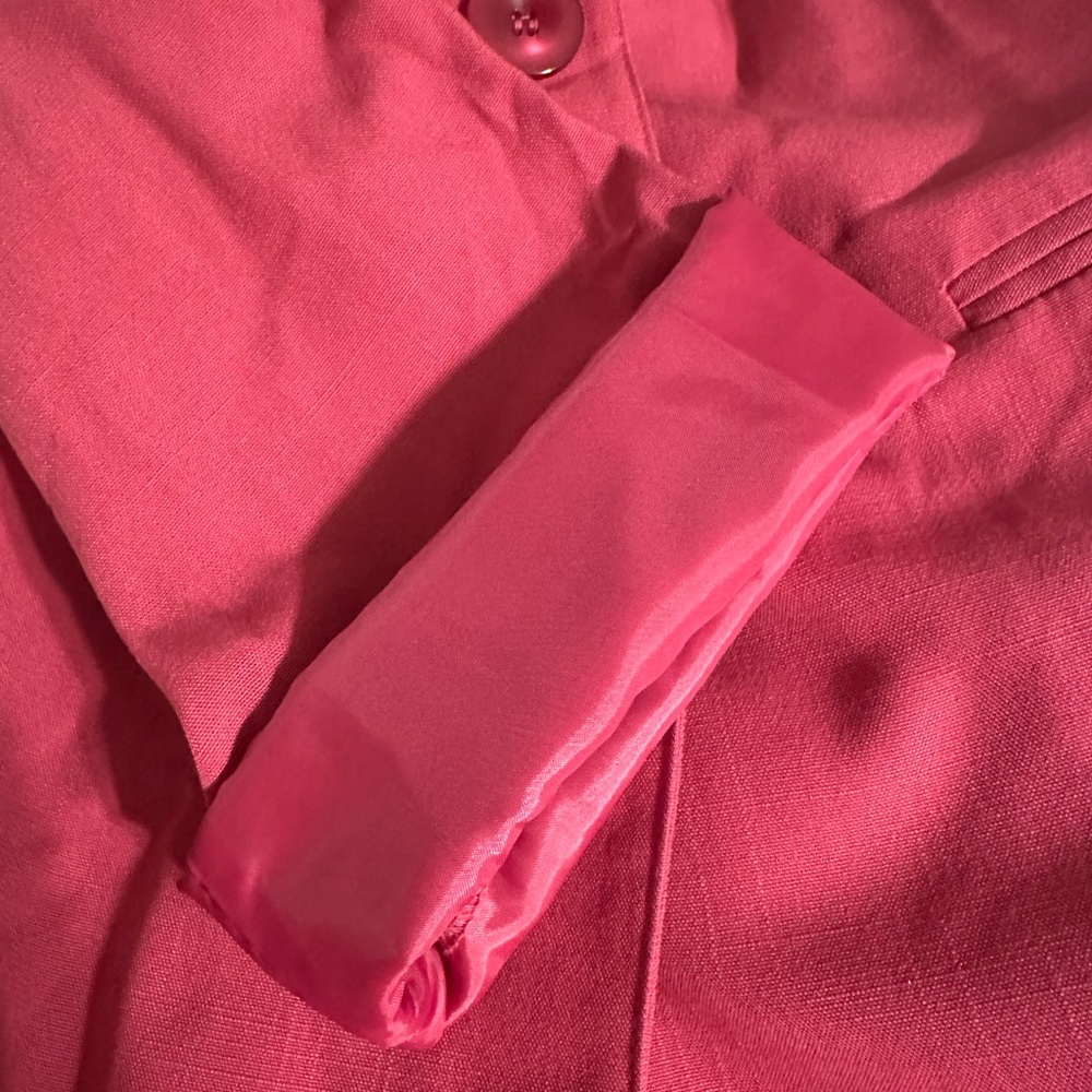 Vintage 90s Pink Oversized Blazer Sag Harbor Minimalist Jacket 16W - Picture 6 of 6